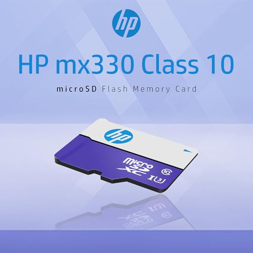 Image of HP mx330 256GB Class 10 U3 V30 A1 microSD Flash Memory Card for Expanded On-Board Memory - 100MB /s, 4K Ultra HD, UHS-I, Micro SD