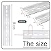 YOLCAR Silver Aluminum Rails, 2 Pack, 200mm Long x 35mm Wide x 7.5mm High, Perfect for Manufacturing Units and Control Panels in Telecommunications and Automation Industries