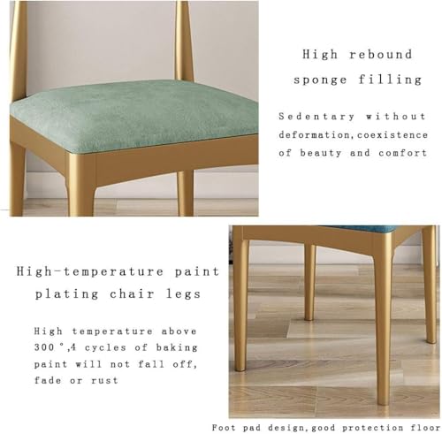 Chaise en velours bleu confortable contre le mal de dos