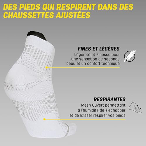 Chaussettes de course à pied Sidas Run Anatomic lot de 2 - 3