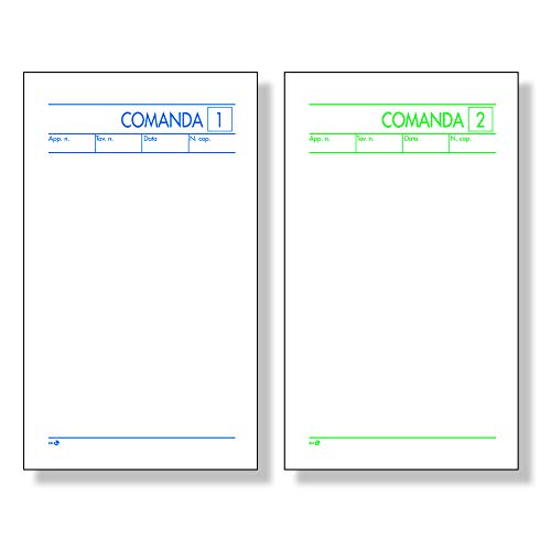 BM BeMore – Mod 511/2, 0100070 – Blocco Comanda – 2 Copie Autocopianti – 25 Moduli – Dimensione 9,8Cm X 16,5Cm – Carta Autocopiante - Confezione Da 10 Pezz