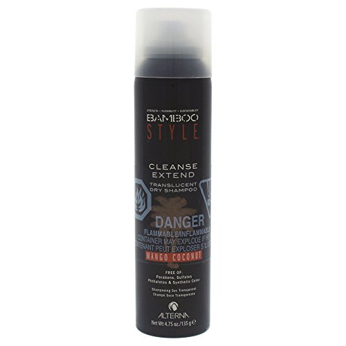 Alterna Bamboo Style Cleanse Extend Translucent Dry Shampoo, Mango Coconut, 4.75-Ounce