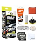 Headlight Restoration Kit, Car Headlight Cleaner for Yellowed, Oxidized, and Hazy Lenses, Polishing Tools for Clear and Long-Lasting Results, UV Protection and Scratch Repair for All Vehicles