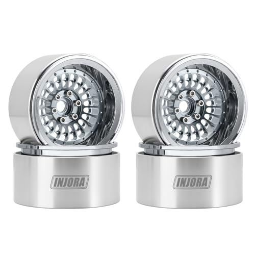 INJORA 2.2" Beadlock Wheel - Offset -10mm Aluminum Turbine Rim