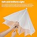 AMBITFUL Photography Umbrella, 43in White Translucent Soft Umbrella, Studio Flash Translucent Umbrella, Aluminum Reinforced Version for Photo, Studio Shooting (2PCS) (43in)