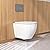 Wall Hung Toilet with Tank, DeerValley In-Wall Toilet Combo Set and Carrier System, Wall Mounted Toilet with Soft Closing Seat 1.1GPF/1.6 GPF Dual Flush White (White, 14.6 * 16.9)