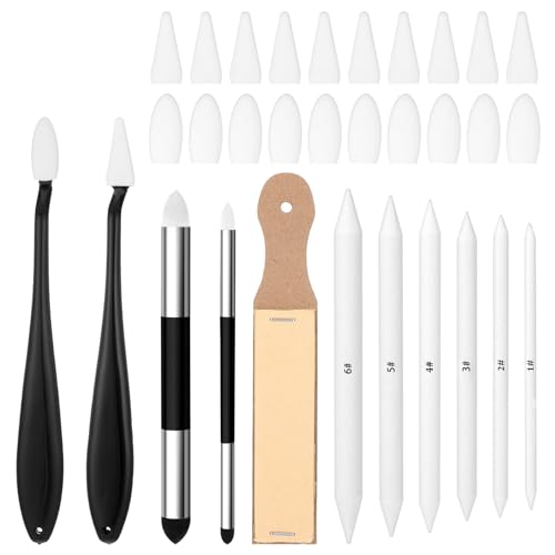 Josojoou 31PCS Blending Stumps and Tortillions