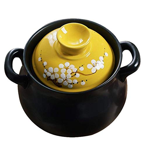 CTCOIJRN Olla de cerámica para sopa, olla de estofado, olla de arcilla, ollas de barro