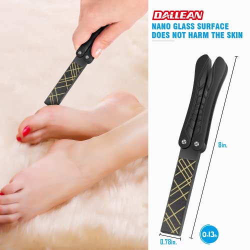 Foot File With Nano Glass, Foldable Foot Scrubber For Feet, 2 Side Files Callus Remover Foot Rasp Coarse, Smoothing Out Rough Skins Crystal Pedicure , Pedicure Tools Portable For Traveling #TOP5