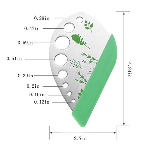 image for Odisen Herb Stripping Tool, Herb Stripper, Easy Stripping Kale Leaf Co