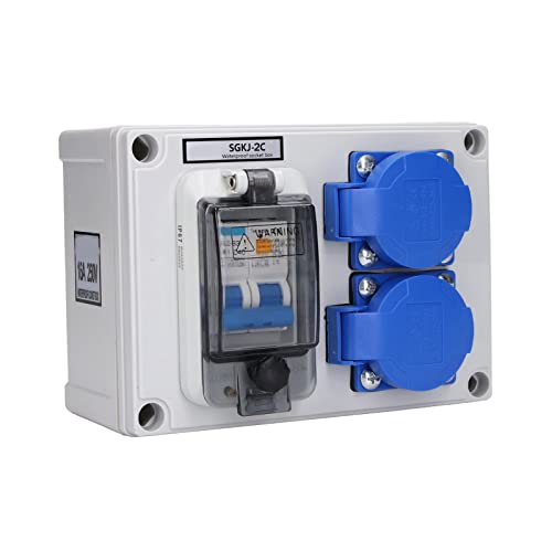 Gniazdo ścienne Podwójne Niemieckie Gniazdko Elektryczne 200–250 V z 230 V 40 A 1P+N RCD