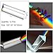 Kanayu 12 Pack Clear Triangular Prism Optical Glass Triple Prism for Photography Effects Physics Teaching Light Spectrum Optics(4 Inch)