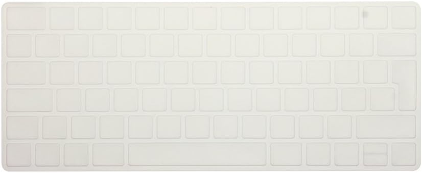 JuSeven New EU/UK Keyboard Cover Ultra Thin Soft Silicone Skin Protector for Magic Keyboard MLA22B/A European ISO Keyboard Layout - Clear