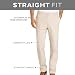 Van Heusen Men's Premium No Iron Straight Fit Flat Front Dress Pant, Black, 32W x 30L