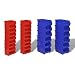 Tidyard 30 Gavetas de Almacenaje para Pared Azul y Rojo 100 x...