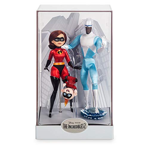 Disney Elastigirl, Jack-Jack, And Frozone Doll Set Designer Collection Pixar Animation Studios Series - Limited Edition #TOP6