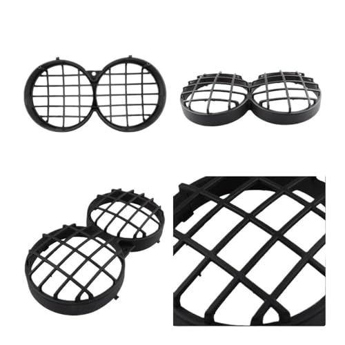 Couvercle protection grille phare contre bris de glace moto - 2