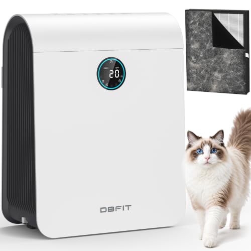 Air Purifiers for Home Large Room Up to 2590 ft² with PM 2.5 Display Air Quality Sensor, DBFIT H13 HEPA Air Purifier with Washable Filter, Auto Mode, Air Cleaner for Smoke Dust Pollen Pets Hair Odor - image 1