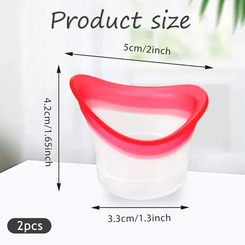 image for Ptwola 2pcs Eye Wash Cup Eye Wash Cleaner Kit Silicone Eyes Cleaning C