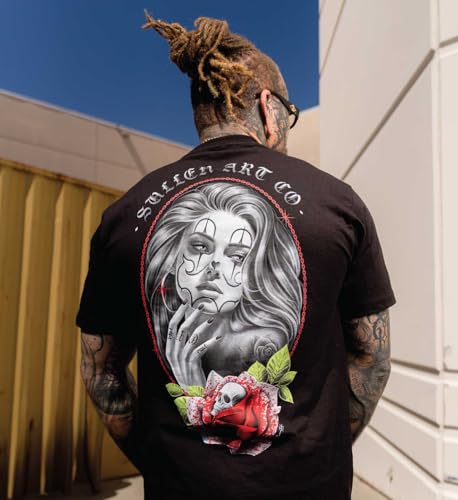 Sullen Men's Emotion Clowning Around Capsule Tattoo Lifestyle Graphic Standard Short Sleeve Black Tee4