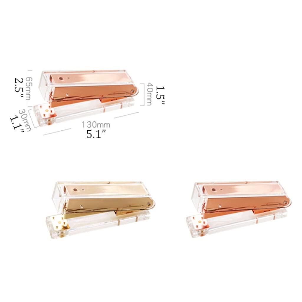 Tischhefter, Transparenter Desktop-Klammerentferner aus Acryl mit 1000 Heftklammern
