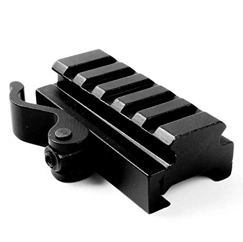 ACEXIER QD Schnellwechseladapter 5 Steckplätze für 20 mm Picatinny Weaver Rail Base Jagdpistolenzubehör