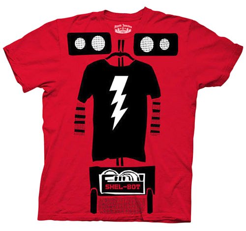Big Bang Theory Shel Bot T-Shirt Large Red #TOP1