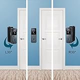 Angle Mount Adjustment Bracket Mounting Kit Compatible for J9/J9 Plus/J7/J4SN/J9N/J4N Video Doorbell, Adjustable 25 to 50 Degree Wedge Mount, Angle Adjustment Adapter(Doorbell Not Included) - Image 8