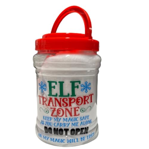 Christmas Elf Carrier - Elves Carrying Case - Holiday Elfs Decor - Travel Case - Transport Container