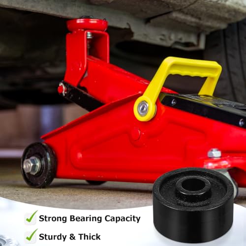 Image of UKCOCO Universal Wheel, Horizontal 2.5 Tons Front Wheel, Jack Wheel for Jack Bearing Wheel, Metal Oil Seal Auto Accessories Replacement Black, 6.50X6.50X3.50CM