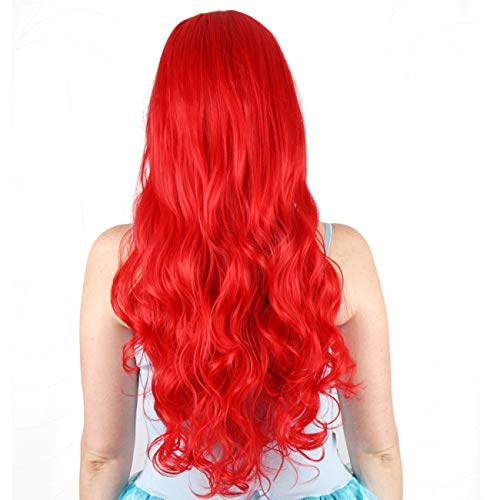 Image of Moira Synthetic Straight Artificial Hair Wig Costume Dressing Cosplay (Glitzy Red)