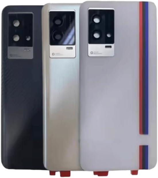 YOOOKOOO Compatible Rear Back Cover for vivo iQOO 8 – Battery Door Housing Replacement Part (Gold No Lens)