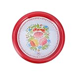 BESTonZON Vintage-stil Teller Teller Im Chinesischen Stil Tablett Mit Glatter Vintage Muster Zuhause Bäckerei Konditorei Lebensmittelgeschäft Büro Einkaufszentrum