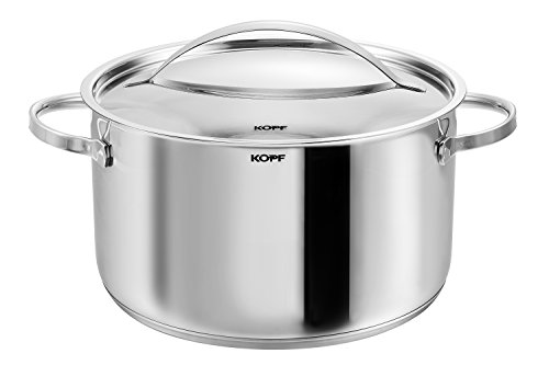 Foto von KOPF Topfset Induktion Stilo 10-teilig | Backofen & Spülmaschinen geeignet | Kochtopf-Set für alle Herdarten | 5 Töpfe mit Deckel | Literskala | Edelstahl