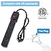 PowerEnvy 6-Outlet Surge Protector – 250 Joules, 6ft Cord, 15A/125V, 1875W Max – Right Angle Plug, Black – Home, Office, & Electronics Protection