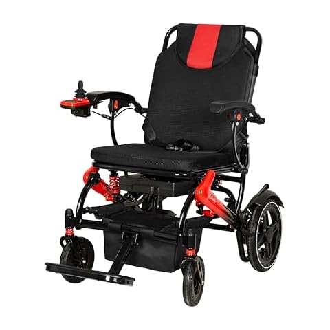 ENCAREFOR Electric Wheelchairs for Adults,25mile 36lb Ultra Lightweight Electric Wheelchair,Portable Power Wheelchair,Double Brake Folding Electric Wheelchair for Travel,Dual Battery Cover