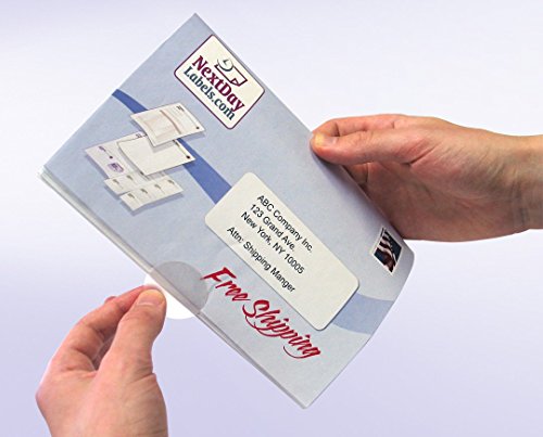 Wafer Tab Seals, 1 Inch Diameter, Translucent, Great To Seal Folded Self-Mailers, Booklets And Catalogs, 1000 Labels Per Roll #TOP1