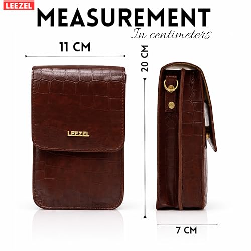 Image of LEEZEL Women's Girls Wallet Sling Bag for Mobile Cell Phone Holder