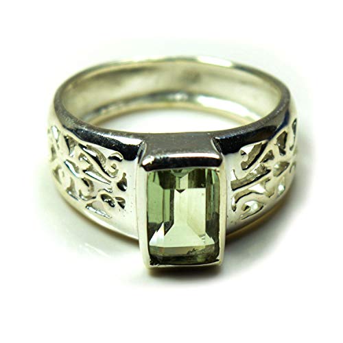 Bague homme améthyste verte en argent véritable : finis les bijoux ternes qui s'usent