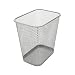 Ybmhome Steel Mesh Rectangular Open Top Waste Basket Bin Trash Can for Office Home 8x12x12 Inches 1042s (1, Silver)