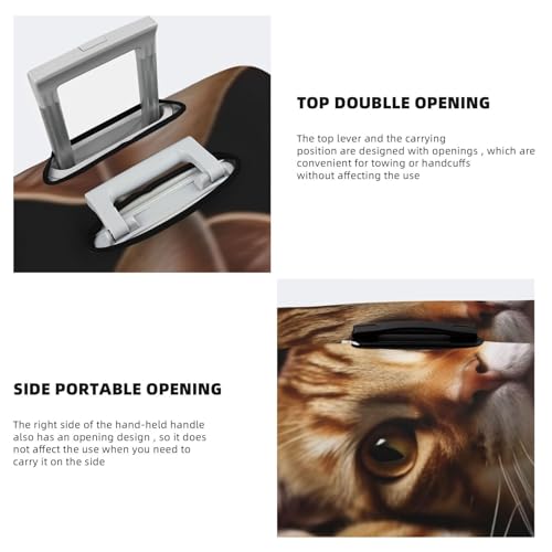 Travel Luggage Cover for Suitcase Elastic Suitcase Protector cats Suitcase Covers Washable Suitcase Protective Cover Dust-proof Luggage Covers Fit 18-32 Inch Luggage4