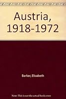 Austria, 1918-1972 0870242628 Book Cover
