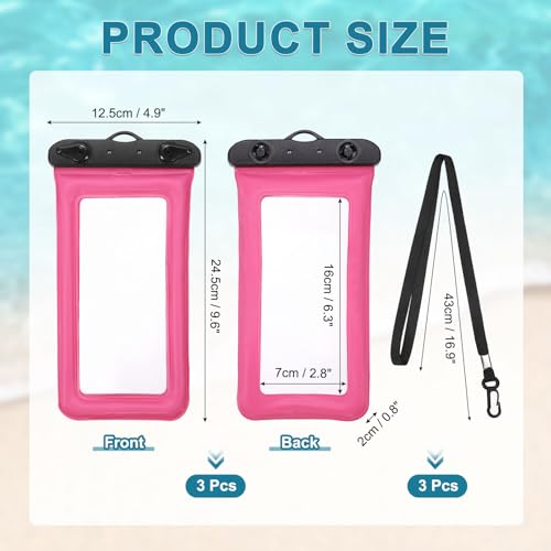 Bolsas impermeables para teléfono celular flotantes y funda seca para kayak o playa 2