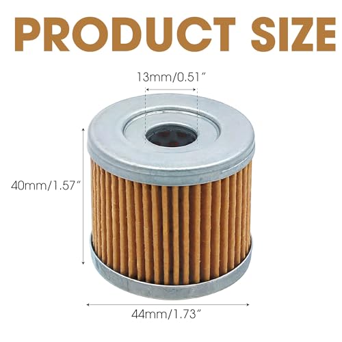 Image of 16510-05240 16510-45H10 Oil Filter Compatible with Suzuki 4 Stroke Outboard, Four Strokes Engine Oil Filter for DF8 DF8A DF9.9 DF9.9A DF9.9B DF15 DF15A DF20 DF20A 8HP 9.9HP 15HP 20HP