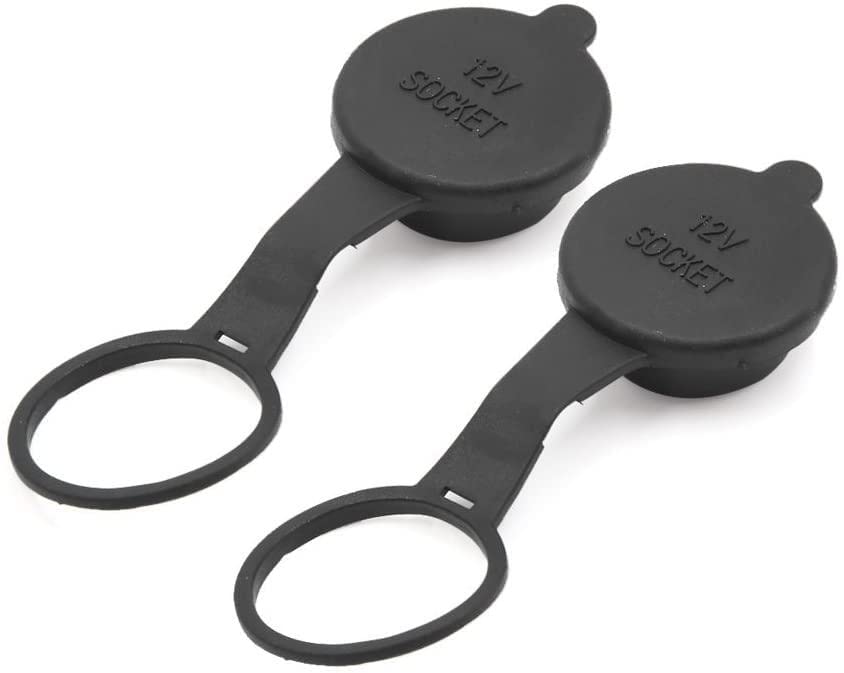 2 pz Nero Auto Accendisigari Presa Presa Tappo 12V Presa Coperchio Professionale Elaborato