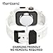 amBand Bands Compatible with Apple Watch 9/8/7 45mm, M1 Sport Series Rugged Case with TPU Strap Military Protective Tough Cover Bumper for iWatch SE3/SE2/SE/6/5/4/3 44mm 42mm Men White