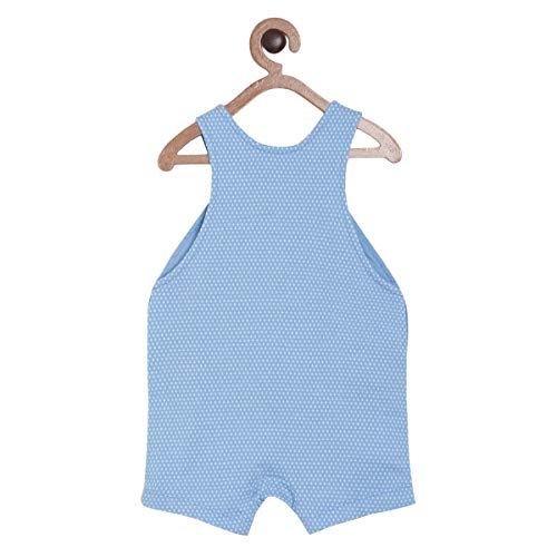Image of miniklub Boys Red Solid T-Shirt With Dungarees