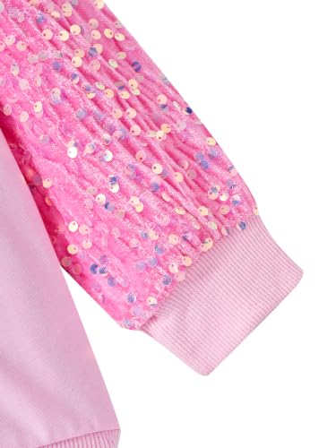 Image of Little Girls Outfits 2 Piece Toddler Long Sleeve Sweatshirt Leggings Pants Fall Winter Clothing Set 2-10 Years