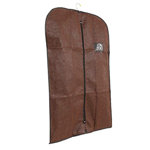 Image of Kuber Industries Emboss Non-Woven Blazer Cover, Brown (CTKTC1858)
