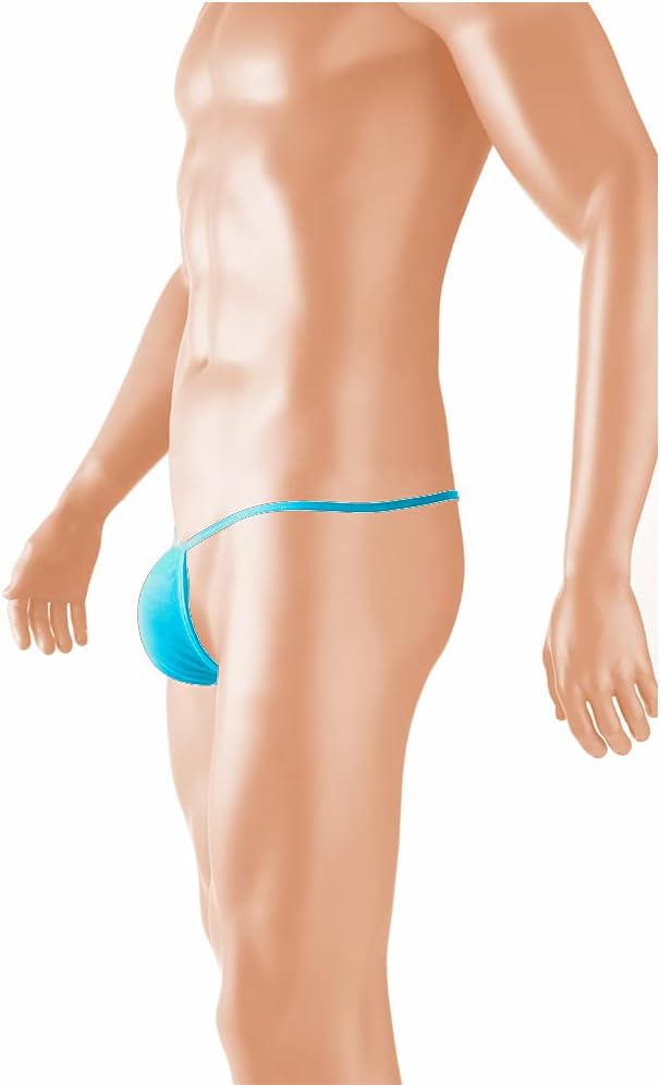 Mens Swimwear Underwear Hot Men Jockstrap Mesh Low Waist Comfortable Thongs Briefs (Size 26"-38") - Image 3